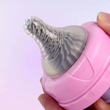 Electric Silicone Baby Bottle Brush Set – Straw & Nipple Cleaner, Waterproof, Long Handled