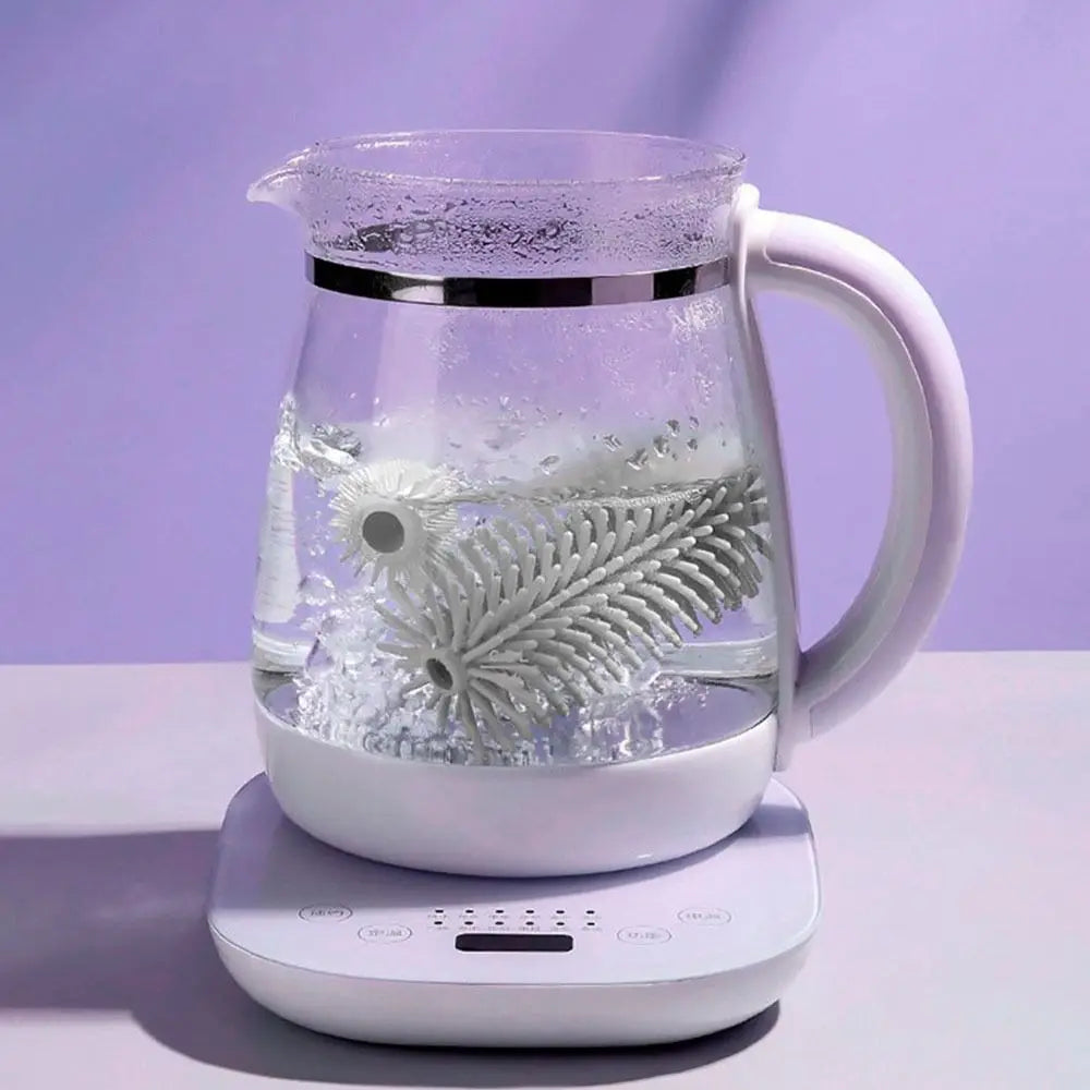 Electric Silicone Baby Bottle Brush Set – Straw & Nipple Cleaner, Waterproof, Long Handled