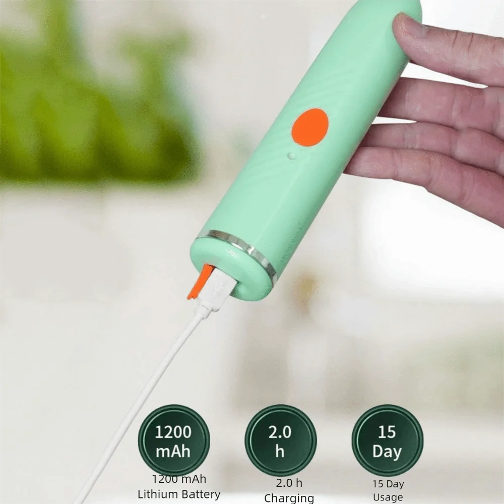 Electric Silicone Baby Bottle Brush Set – Straw & Nipple Cleaner, Waterproof, Long Handled