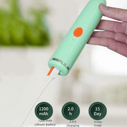 Electric Silicone Baby Bottle Brush Set – Straw & Nipple Cleaner, Waterproof, Long Handled